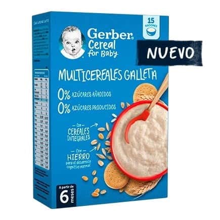 Gerber Multicereales con Galleta 500g